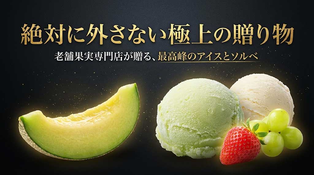 老舗果実専門店・銀座千疋屋が贈る最高峰のアイスとソルベのイメージ画像