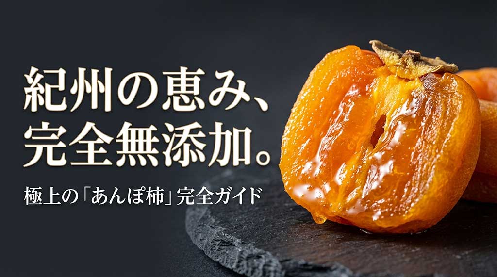 和歌山県産の完全無添加あんぽ柿の魅力を紹介するガイドブックの表紙