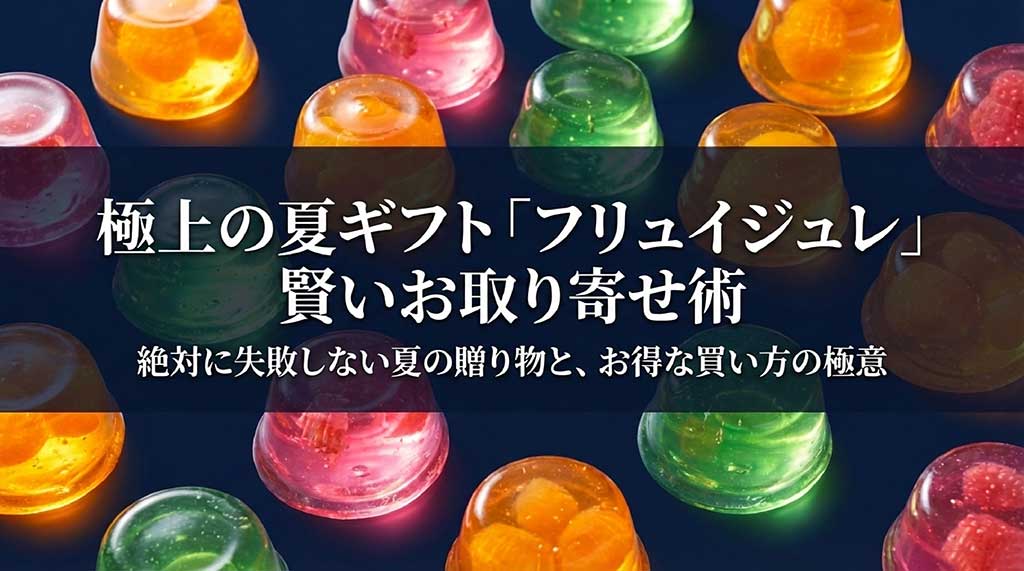 極上の夏ギフト「フリュイジュレ」賢いお取り寄せ術のタイトルスライド